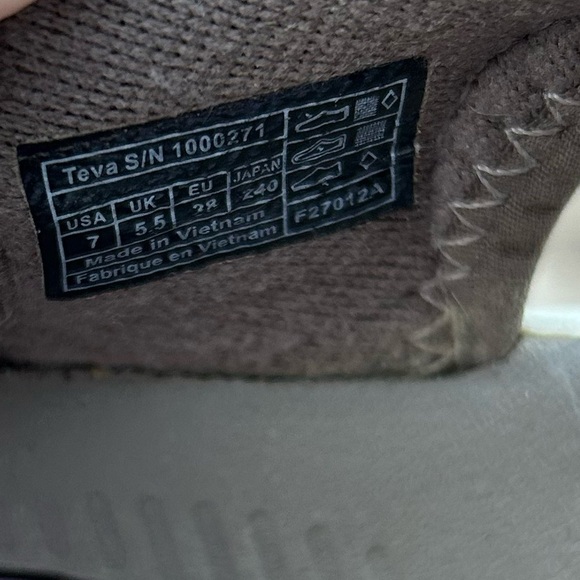 Teva Ewaso Sandals Women’s Size 7 Grey Adjustable Outdoor Sport Water Shoes EUC - Picture 7 of 14